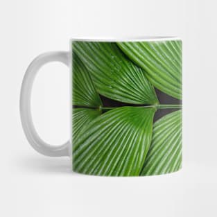 Green tropical leaf Mug